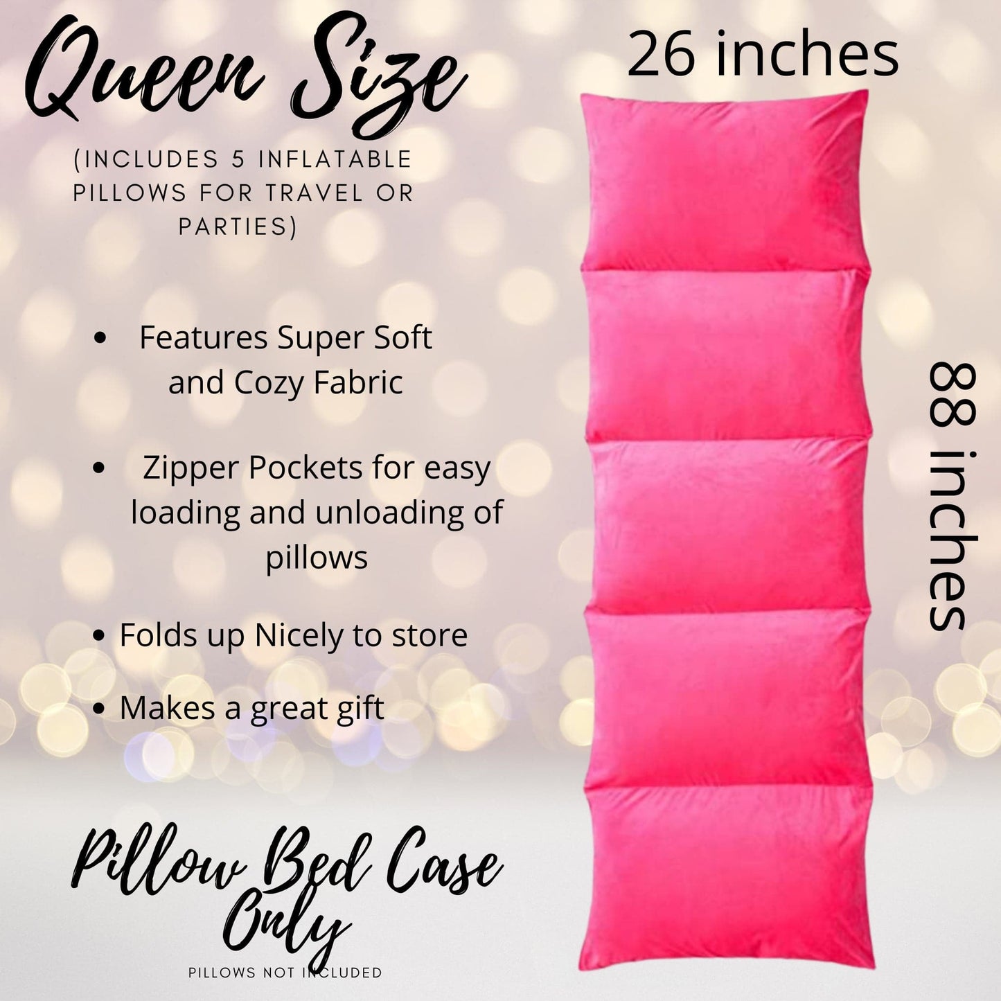 Hot Pink Pillow Bed, Hot Pink Pillow Bed Floor Lounger