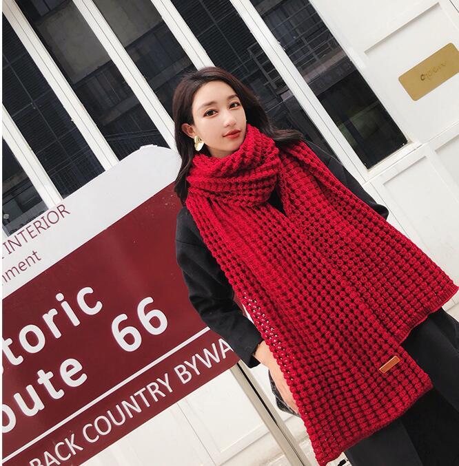 Simple Thick Warm Woolen Scarf