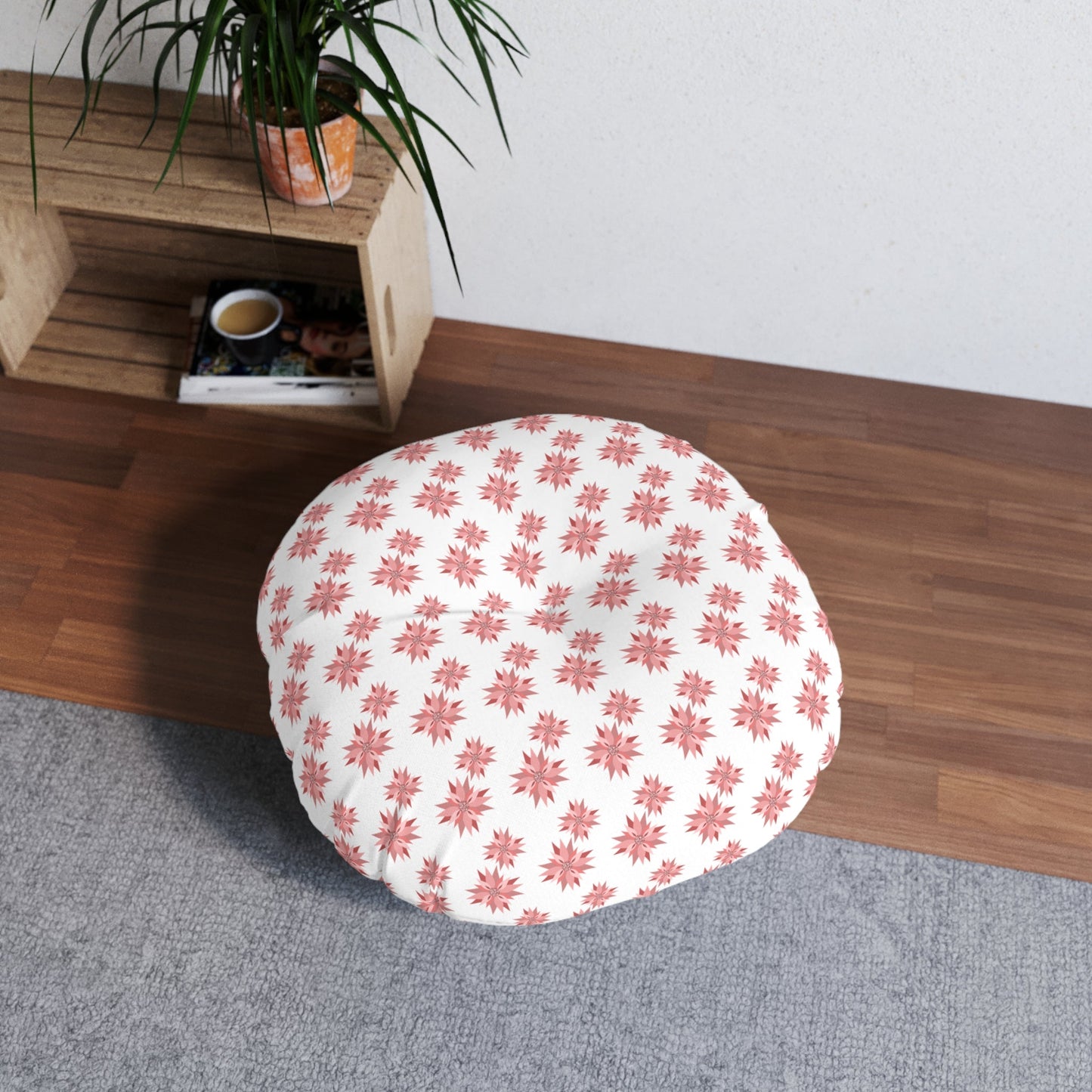 Star Pedals Tufted Floor Pillow, Round