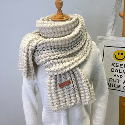 Simple Thick Warm Woolen Scarf