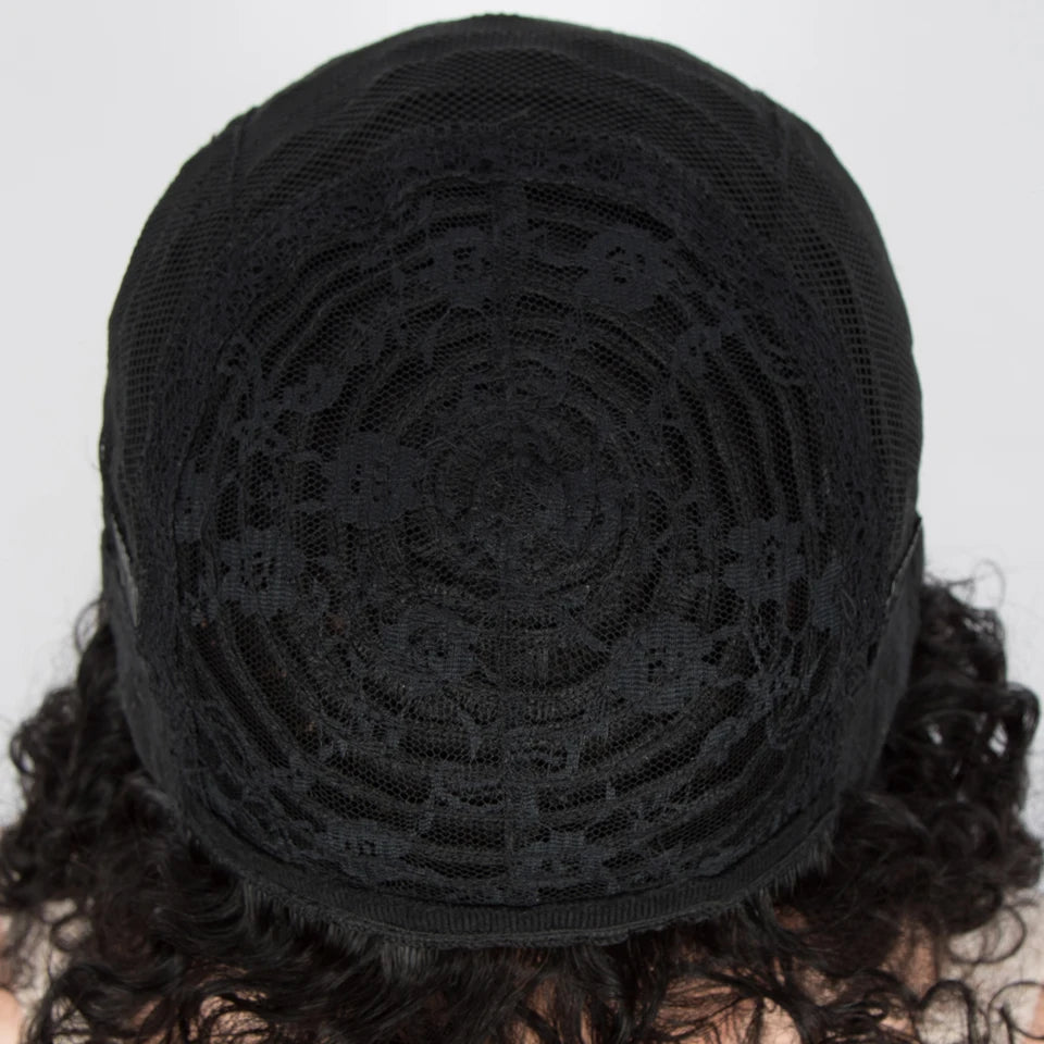 Sleek Curly Human Hair Wigs For Women Jerry Curly Short Pixie Cut Bob Brazilian Human Hair Wigs With Bangs P1B/30 Highlight Wig