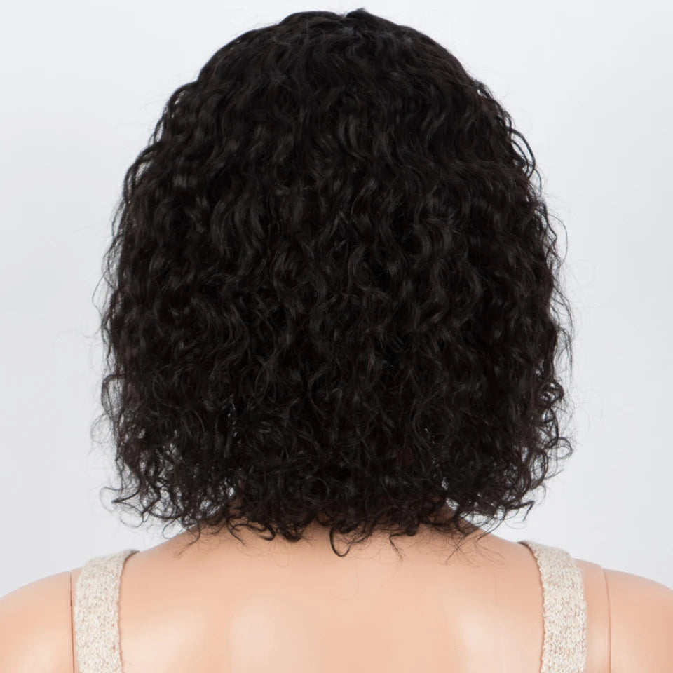 Sleek Curly Human Hair Wigs For Women Jerry Curly Short Pixie Cut Bob Brazilian Human Hair Wigs With Bangs P1B/30 Highlight Wig