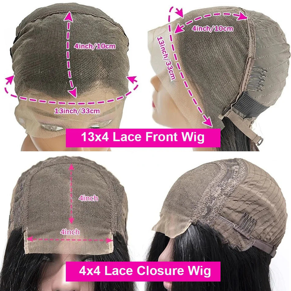 Brazilian Hair Kinky Curly 4X4 Lace Closure Short Bob Wig 100% Human Hair Wig For Women 13x4 Lace bob Virgin hair Jerry Curl Wig