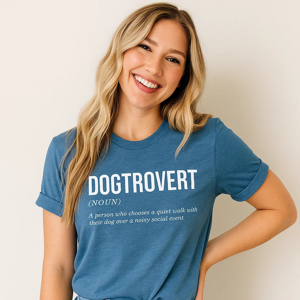 DOGTROVERT T-Shirt, Dog Lover, Introvert Tee, Unisex