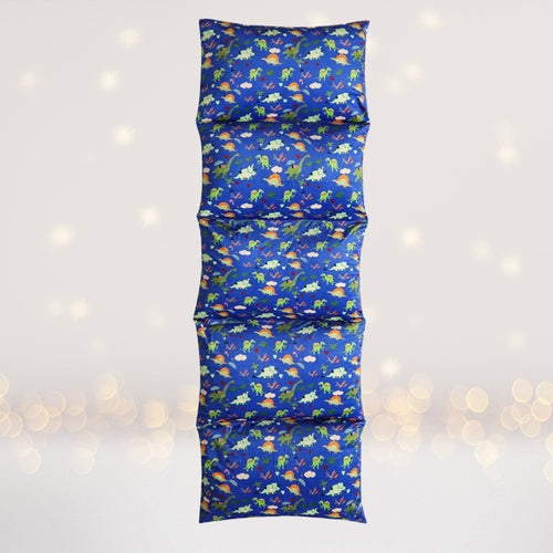 Blue or Orange Dinosaur Print Pillow Bed Slipcover, Floor Lounger