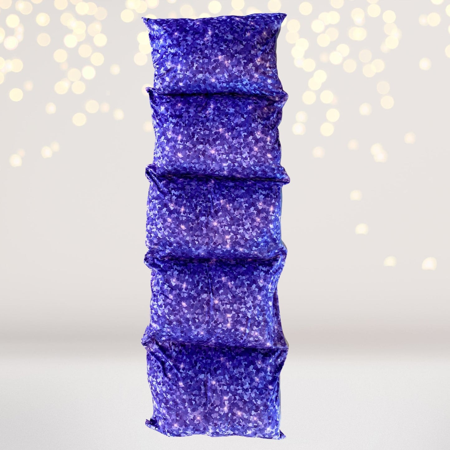 Purple Hearts and Confetti Pillow Bed Slipcover, Purple Floor Lounger,