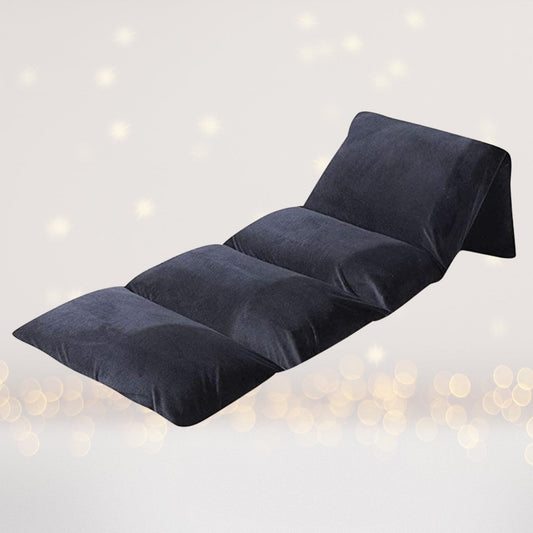 Solid Black Pillow Bed Case, Pillow Bed Floor Lounger